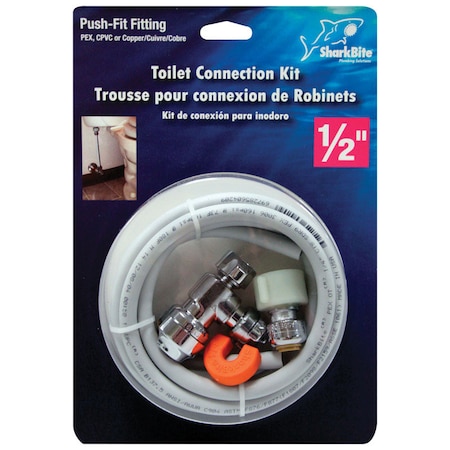 Sharkbite SharkBite 1/2 in. Push Fit X 1/4 in. D Push to Fit 60 ft. Stainless Steel Installation Kit 25088